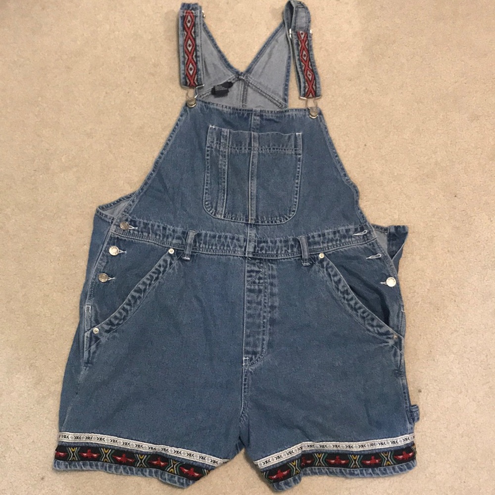 Vintage denim overalls